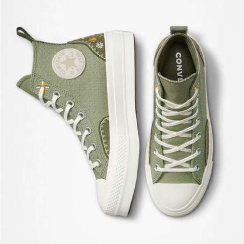 Converse High-Top Sneakers - Olive Green